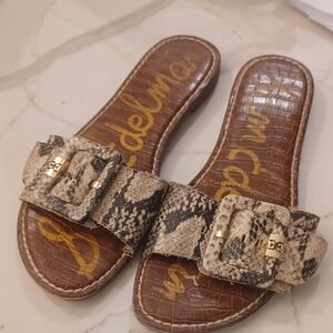 Sam Edelman Granada Snake Print Women's Sz 8 Sandals